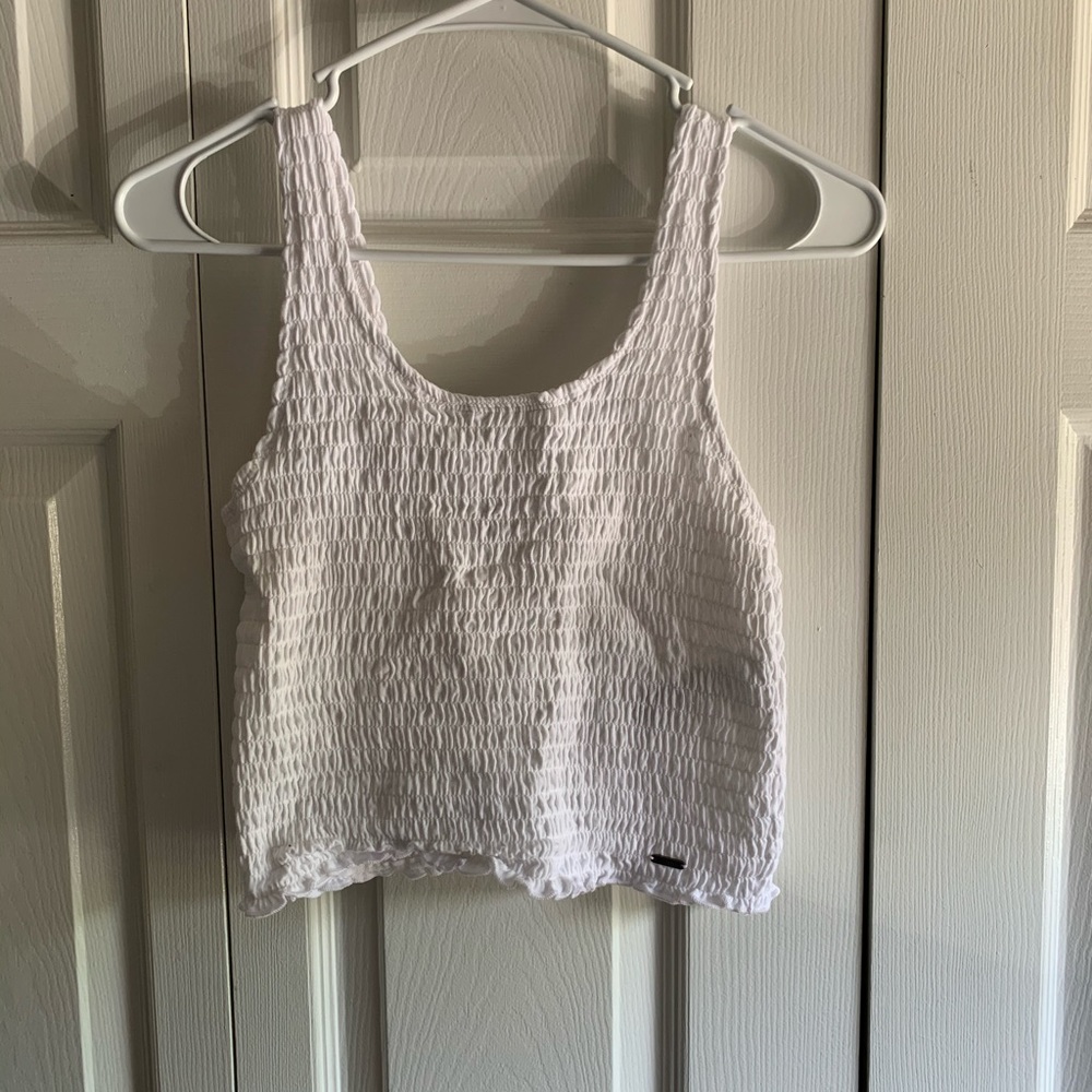 smocked tank top